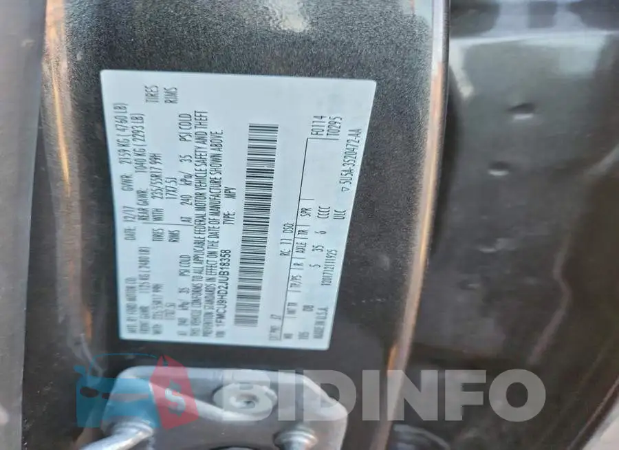 1FMCU9HD2JUB18358 Photo# 12
