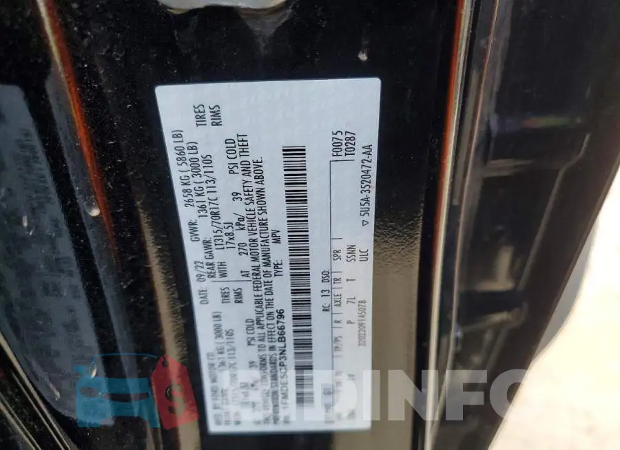 1FMDE5CP3NLB66796 Photo# 12