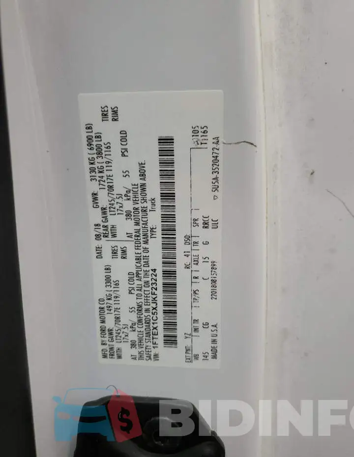 1FTEX1C5XJKF23224 Photo# 12