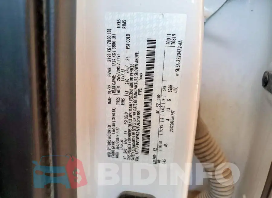 1FTFW1E52NFA51569 Photo# 12