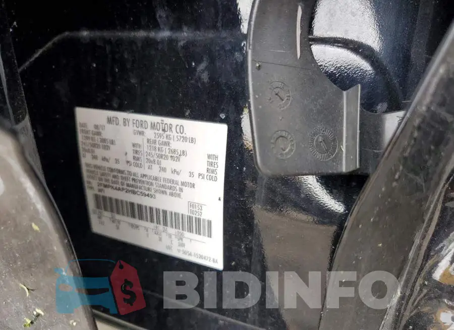 2FMPK4AP2HBC59493 Photo# 12