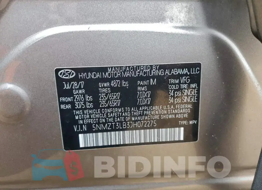 5NMZT3LB3JH072275 Photo# 13