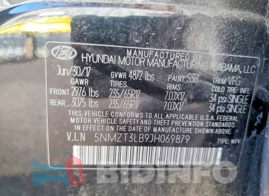 5NMZT3LB9JH069879 Photo# 12