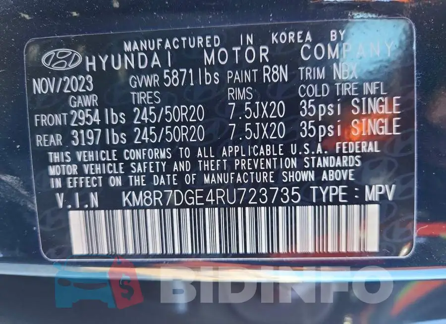 KM8R7DGE4RU723735 Photo# 13