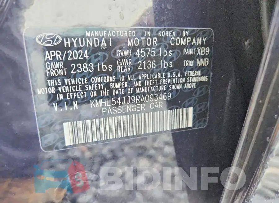 KMHL54JJ9RA093469 Photo# 13