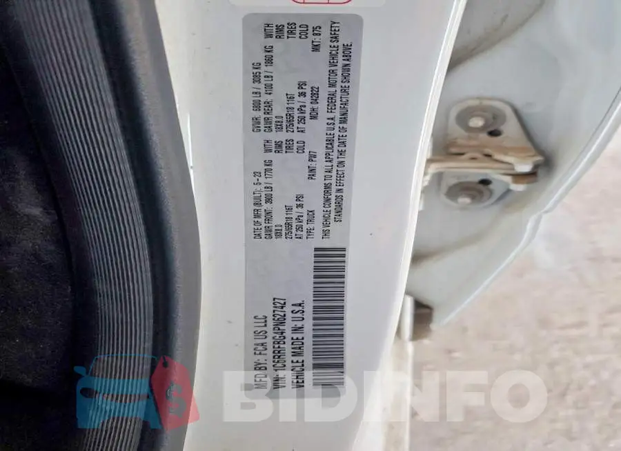 1C6RRFBG4PN627427 Photo# 12