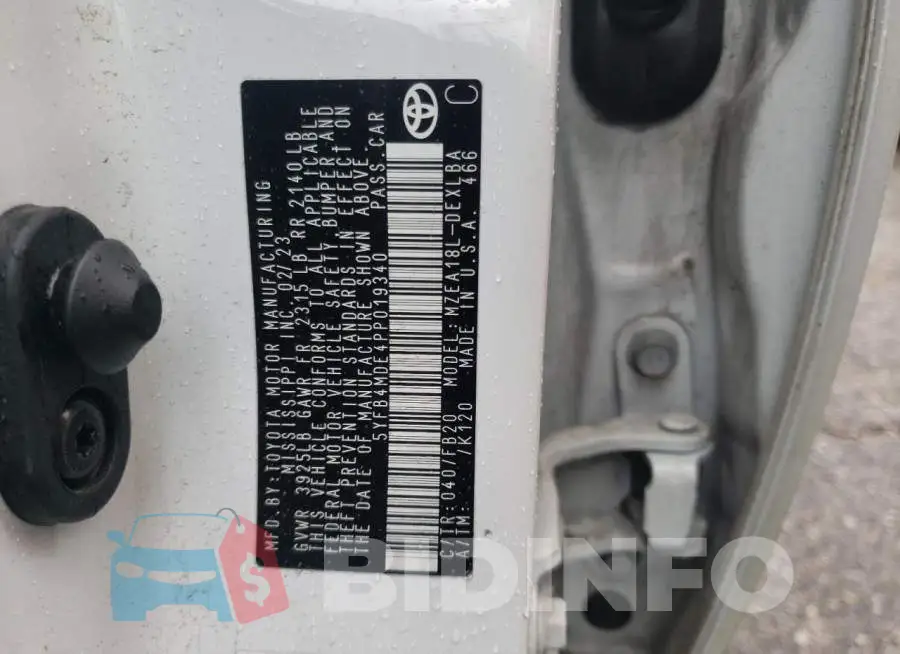 5YFB4MDE4PP019340 Photo# 12