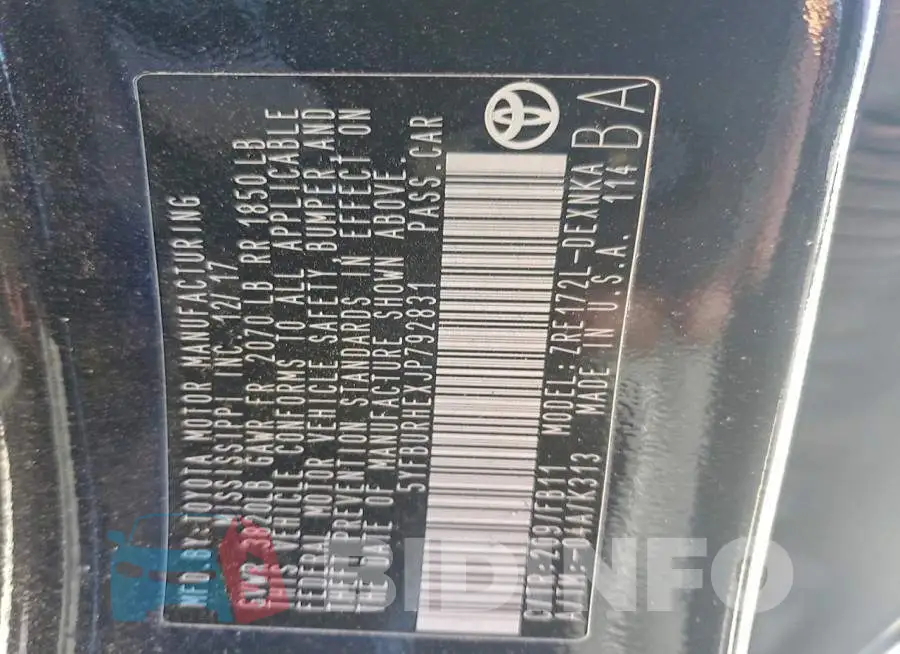 5YFBURHEXJP792831 Photo# 12