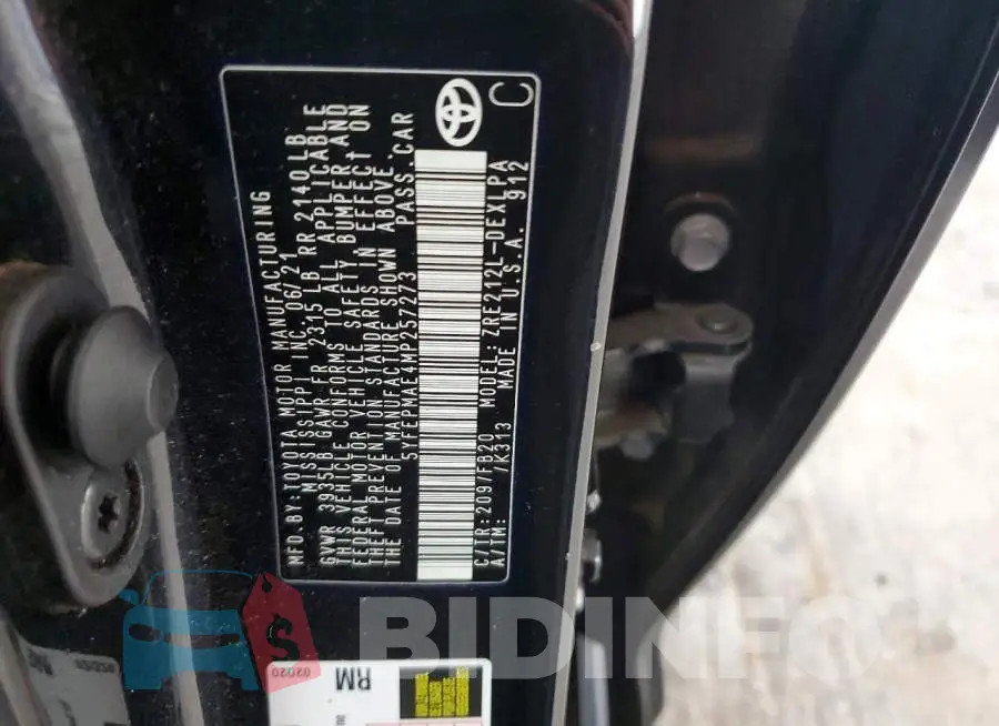 5YFEPMAE4MP257273 Photo# 12