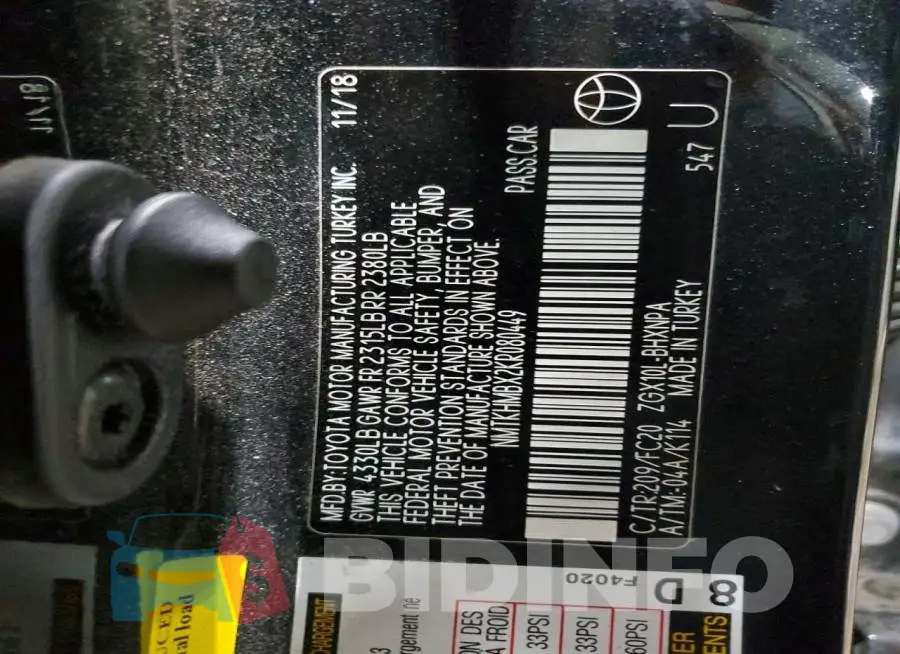 NMTKHMBX2KR080449 Photo# 13