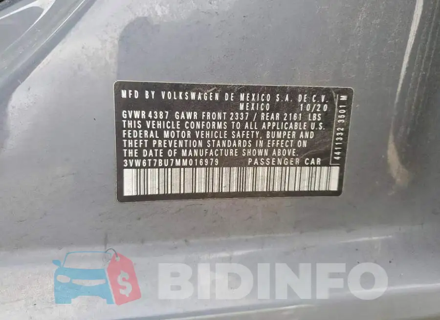 3VW6T7BU7MM016979 Photo# 12