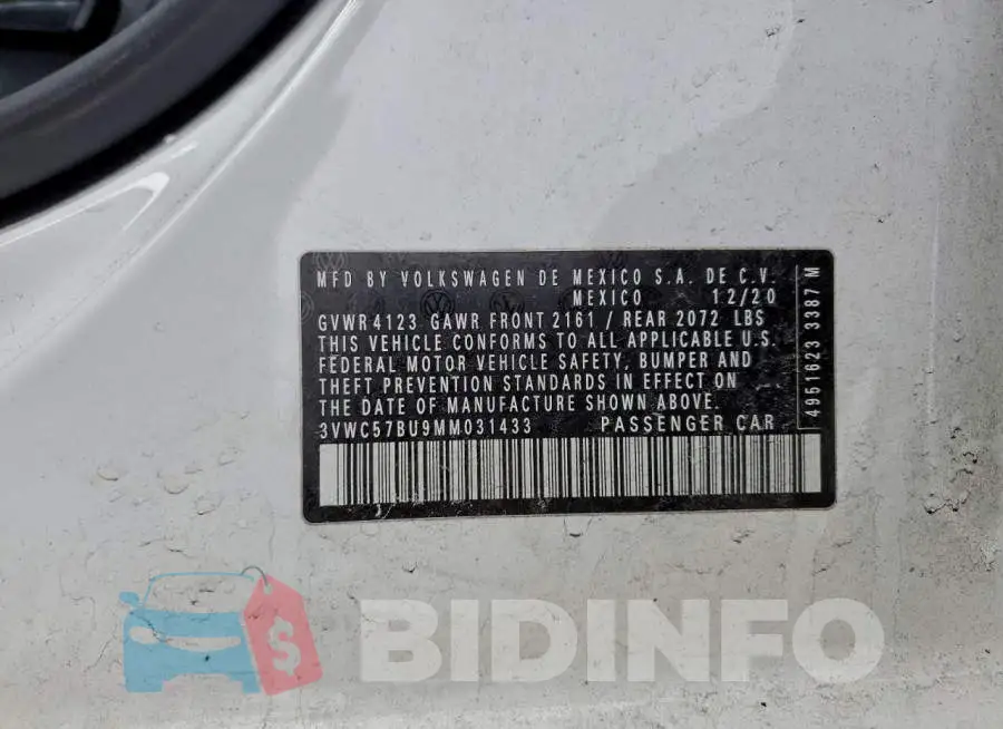 3VWC57BU9MM031433 Photo# 12