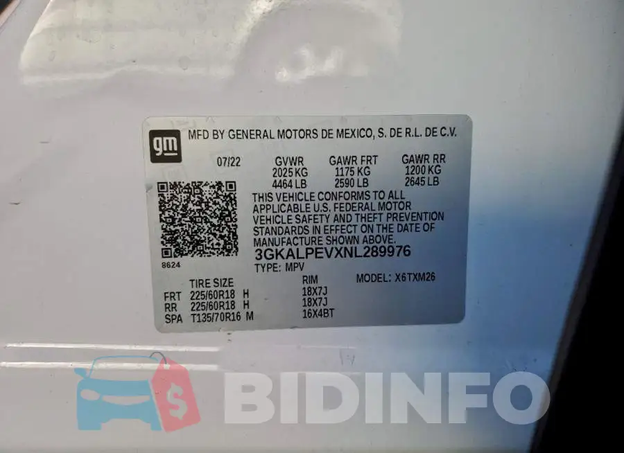 3GKALPEVXNL289976 Photo# 12