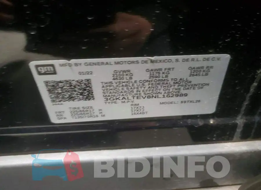 3GKALTEV8NL162989 Photo# 13