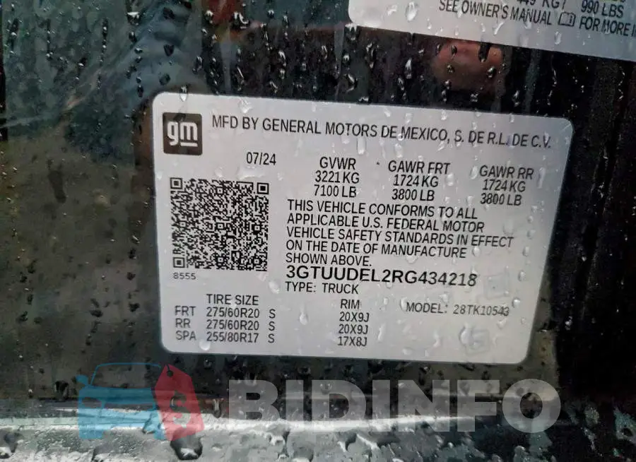 3GTUUDEL2RG434218 Photo# 12