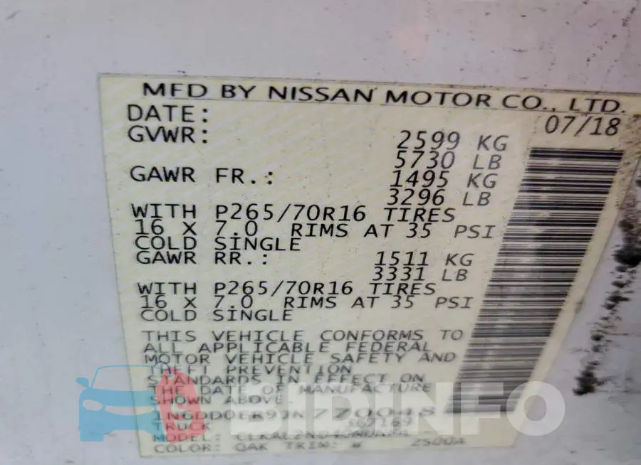 1N6DD0ER9JN770048 Photo# 13