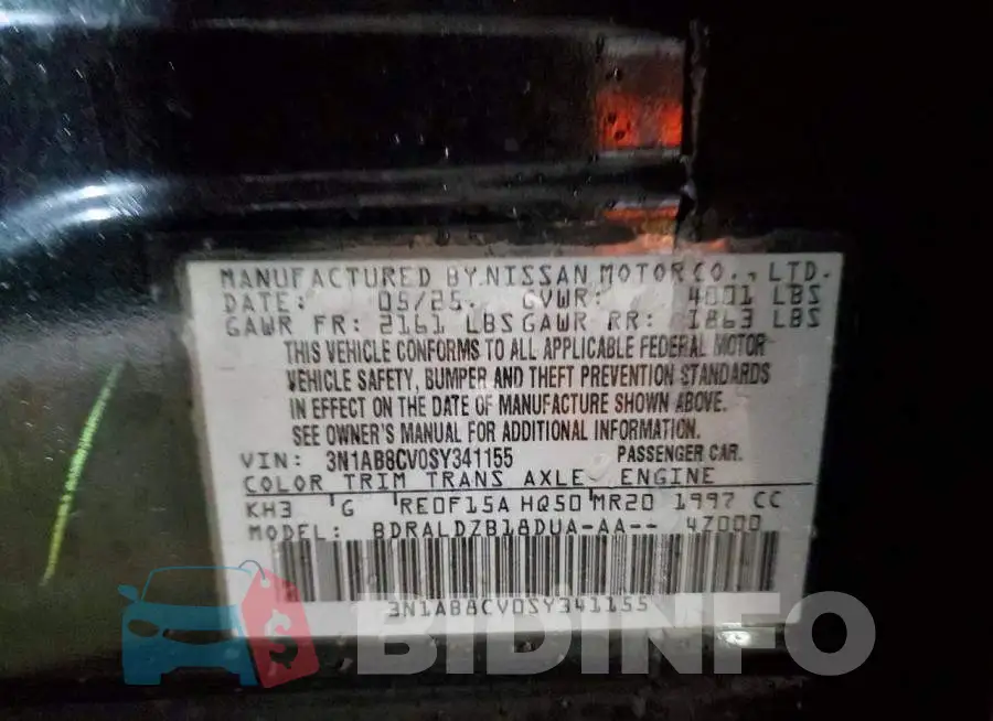 3N1AB8CV0SY341155 Photo# 12