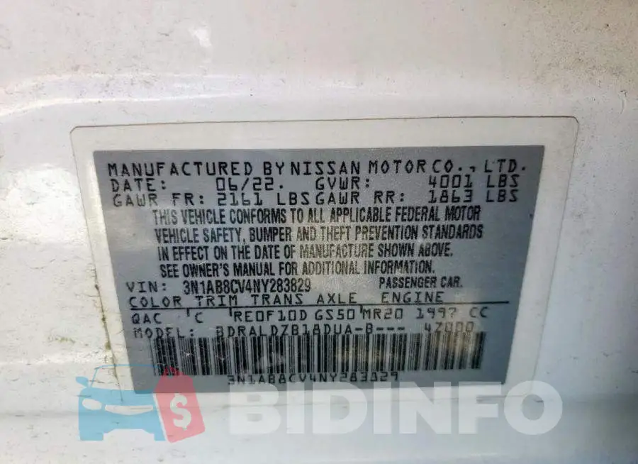 3N1AB8CV4NY283829 Photo# 12