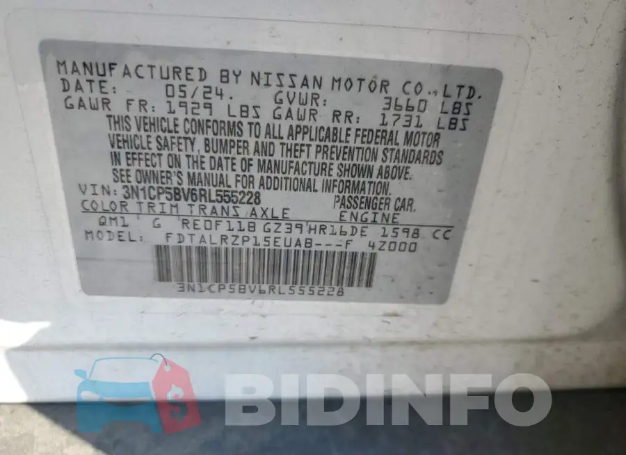 3N1CP5BV6RL555228 Photo# 13