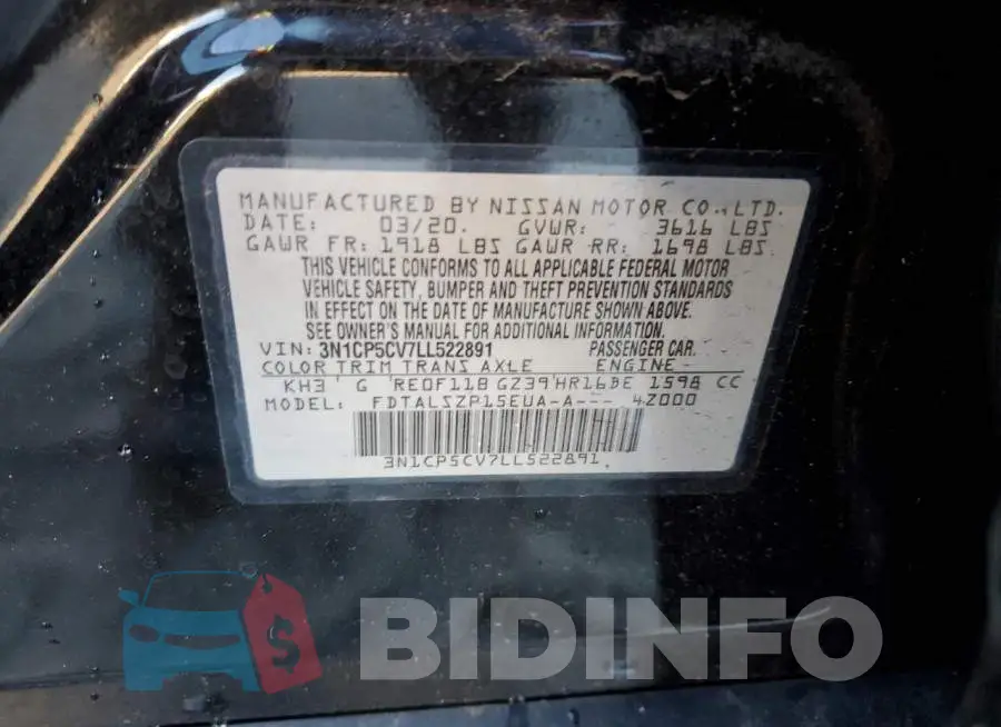 3N1CP5CV7LL522891 Photo# 13