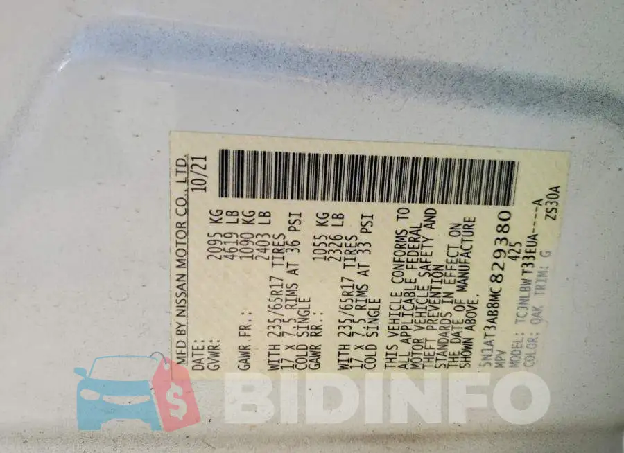 5N1AT3AB8MC829380 Photo# 13