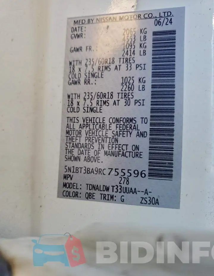 5N1BT3BA9RC755596 Photo# 13