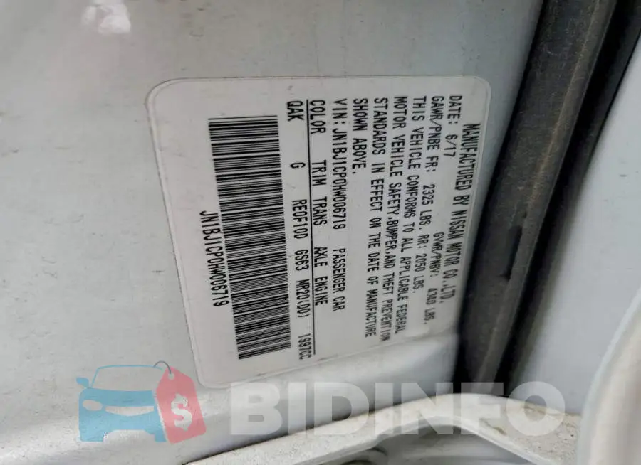 JN1BJ1CP0HW006719 Photo# 13