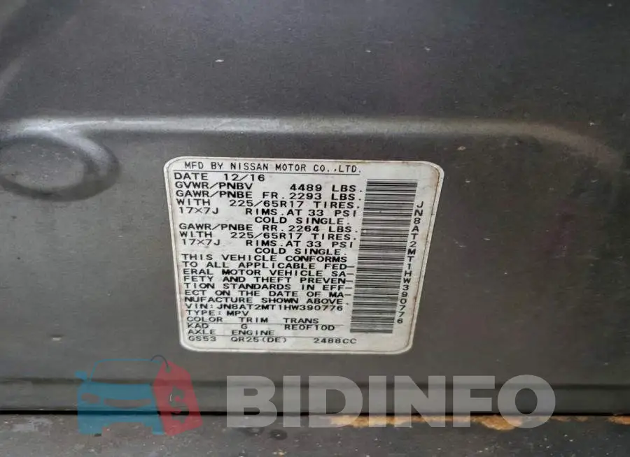 JN8AT2MT1HW390776 Photo# 14