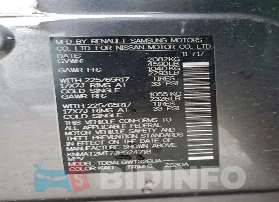 KNMAT2MT7JP524718 Photo# 14