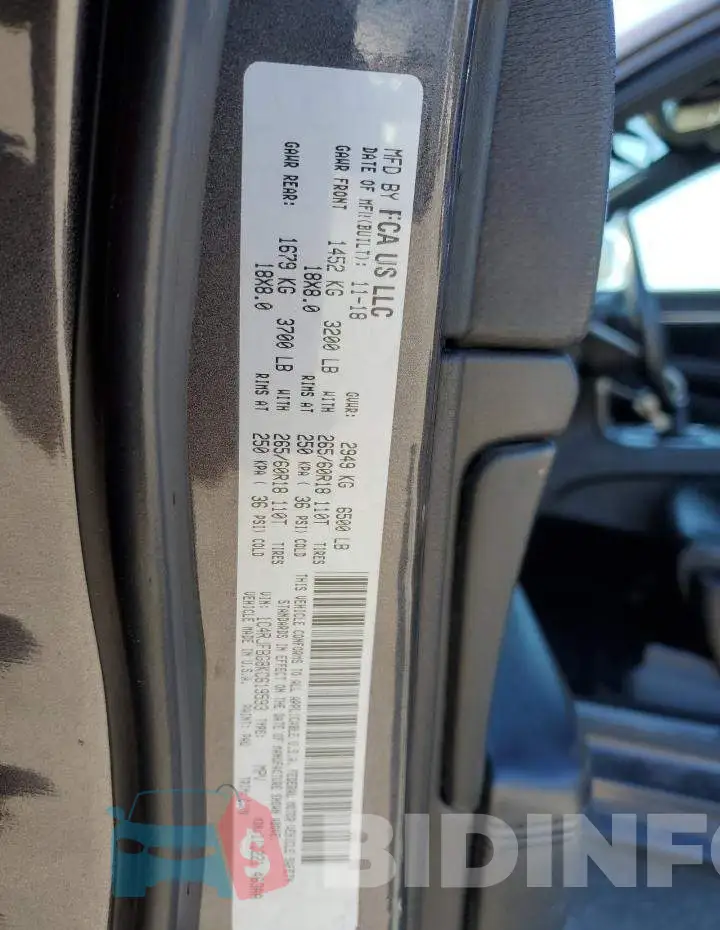 1C4RJFBG8KC619593 Photo# 13