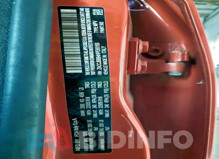ZACCJBBB4HPE65150 Photo# 12