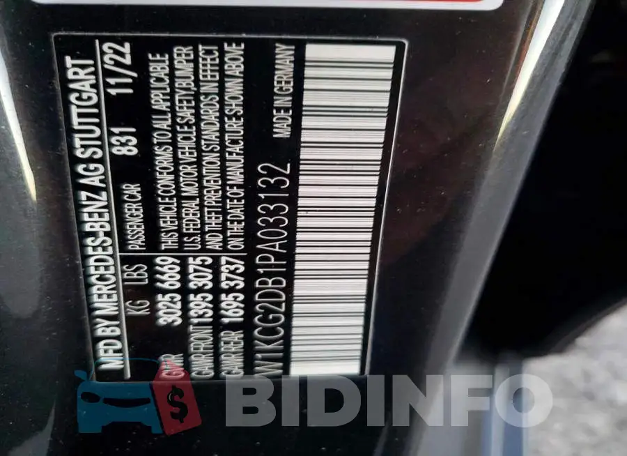 W1KCG2DB1PA033132 Photo# 13