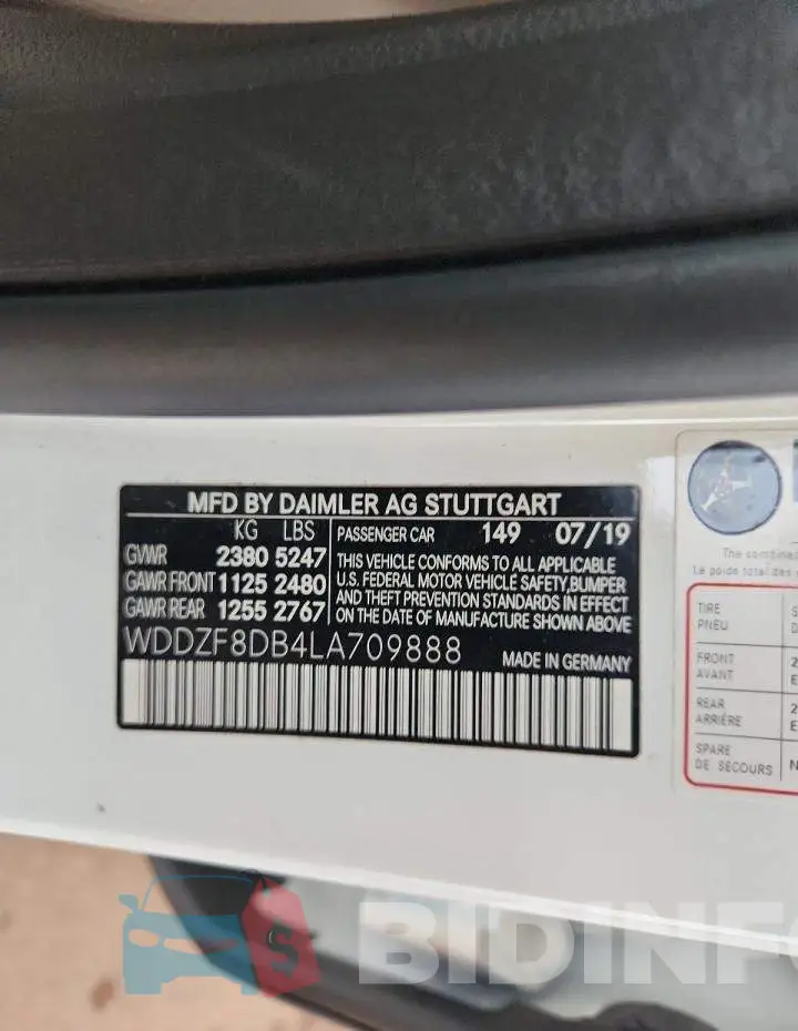 WDDZF8DB4LA709888 Photo# 12
