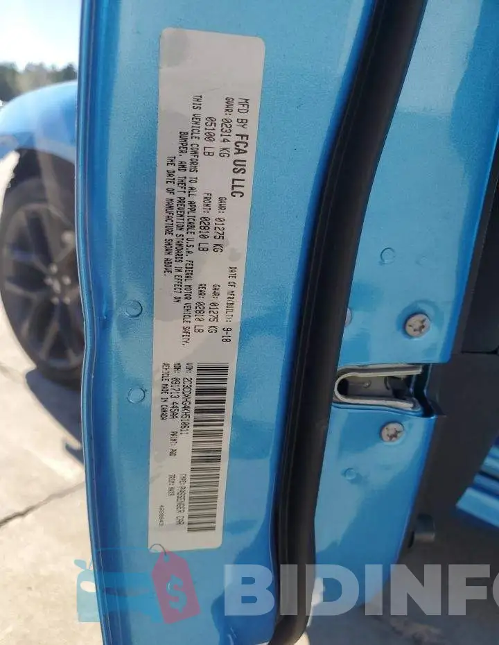 2C3CDXHG4KH510611 Photo# 12