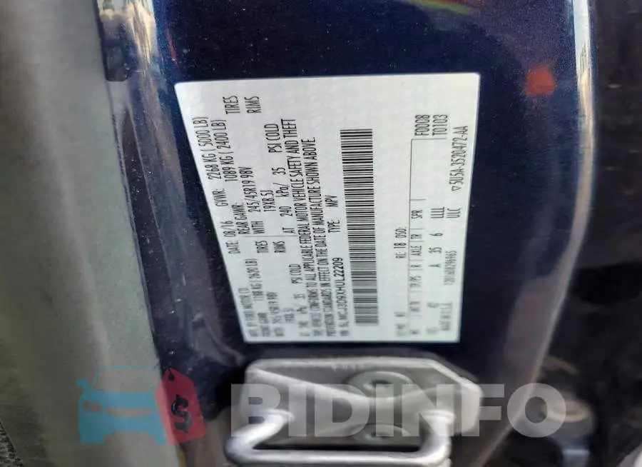 5LMCJ3D9XHUL22209 Photo# 13
