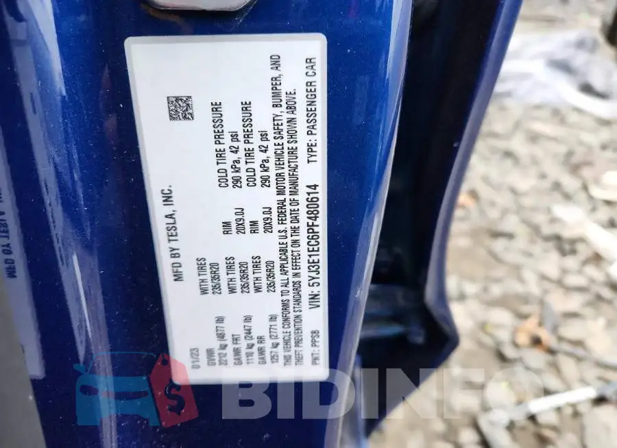 5YJ3E1EC6PF480614 Photo# 12