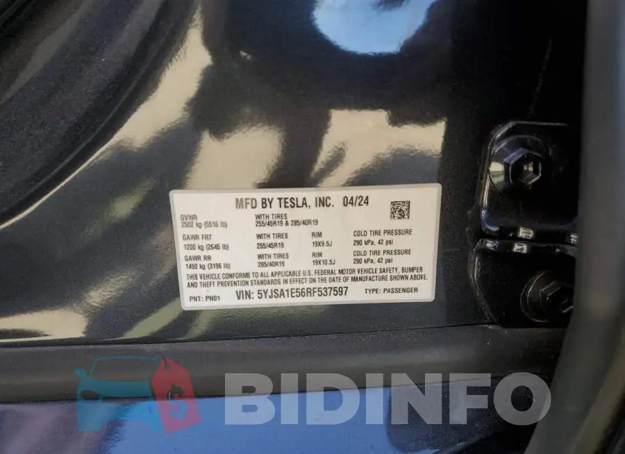 5YJSA1E56RF537597 Photo# 12