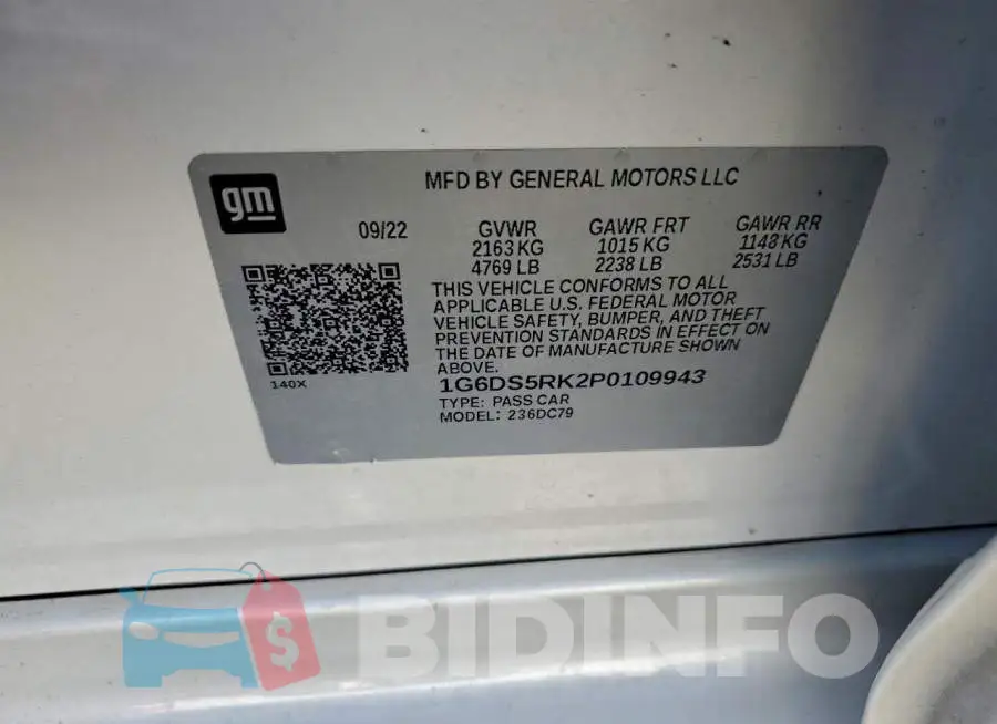 1G6DS5RK2P0109943 Photo# 12