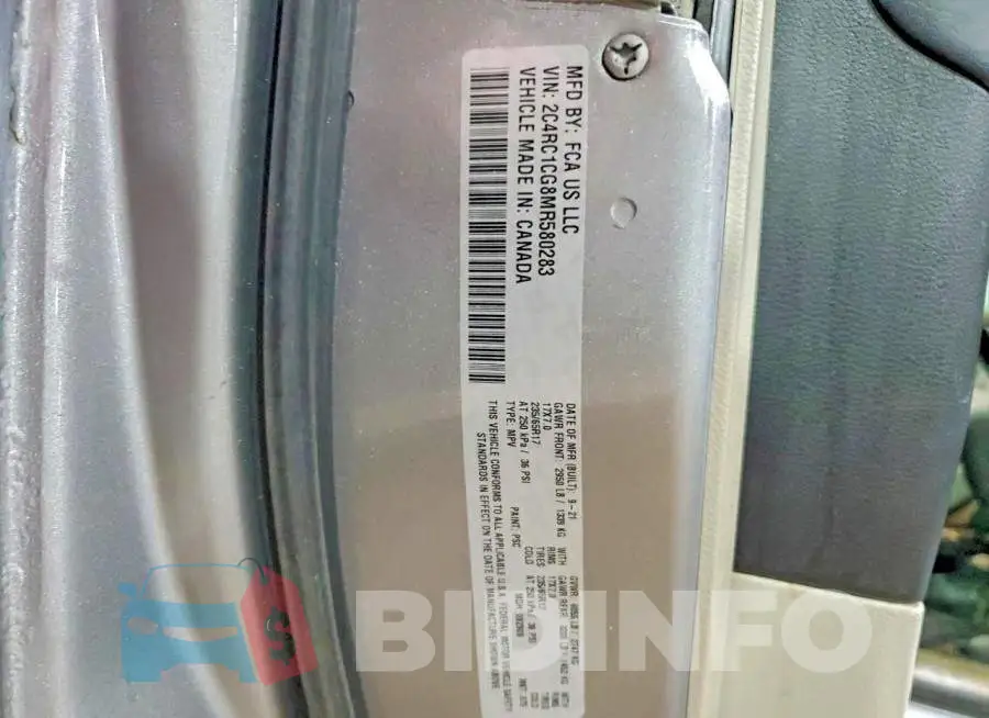 2C4RC1CG8MR580283 Photo# 14