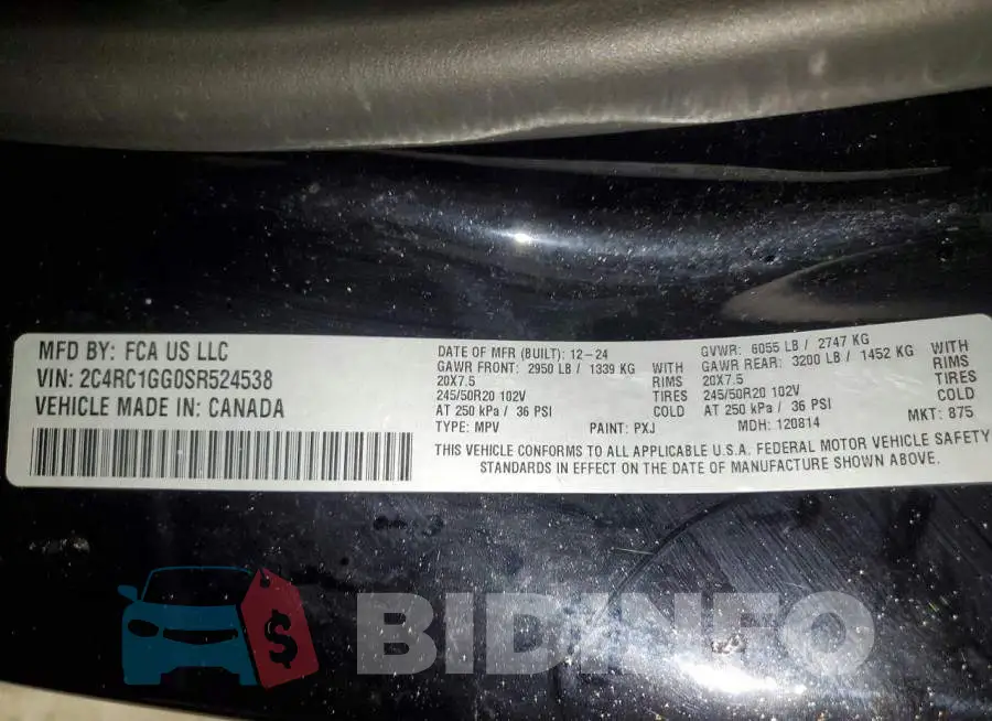 2C4RC1GG0SR524538 Photo# 13