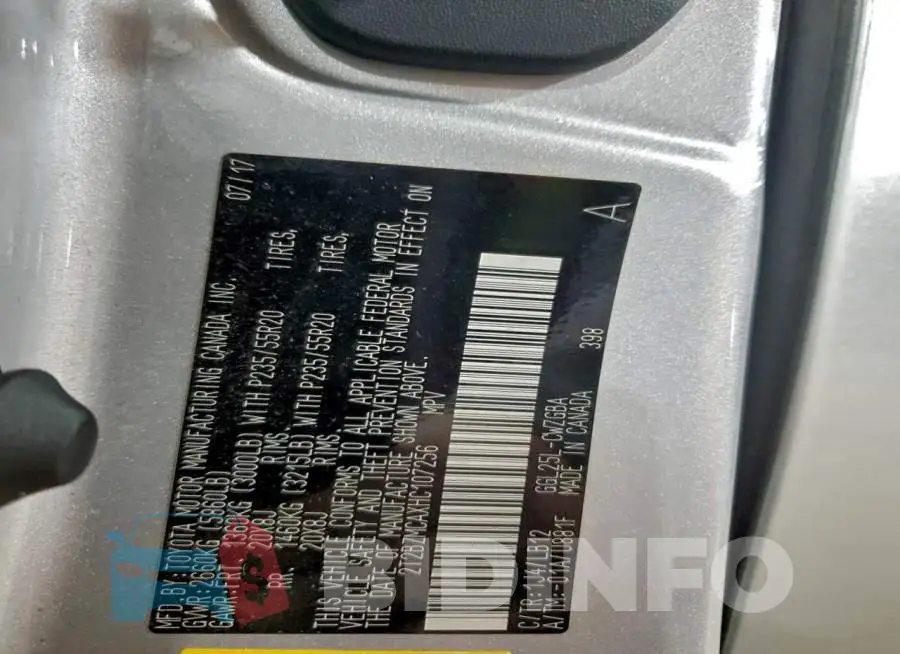 2T2BZMCAXHC107256 Photo# 13