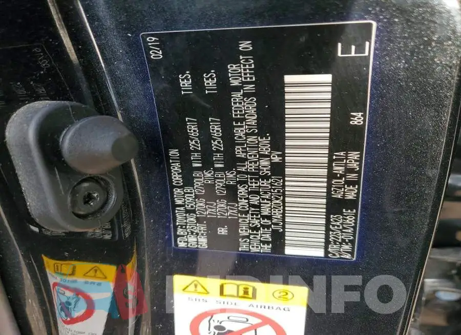 JTJYARBZ0K2151621 Photo# 13