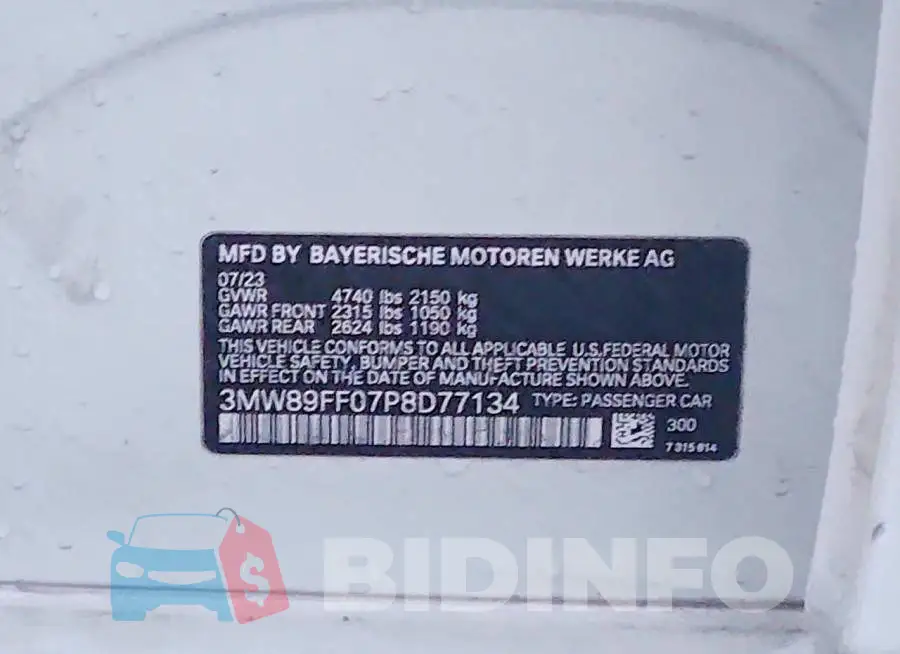 3MW89FF07P8D77134 Photo# 12