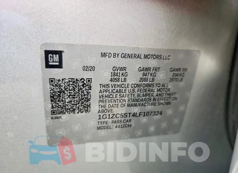 1G1ZC5ST4LF107324 Photo# 12