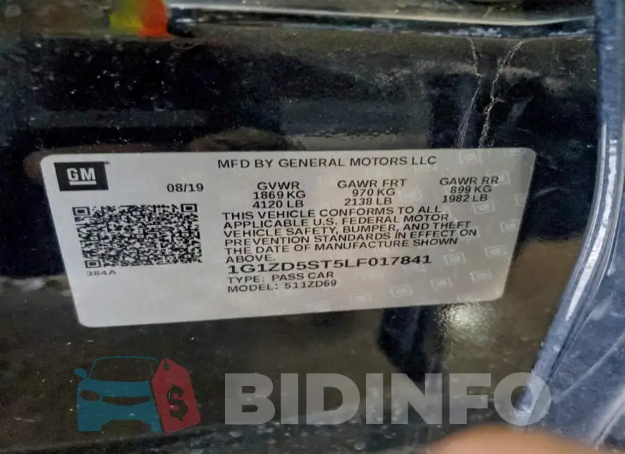 1G1ZD5ST5LF017841 Photo# 12