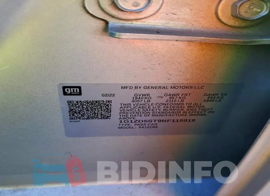 1G1ZD5ST9NF115919 Photo# 12