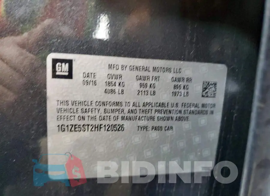 1G1ZE5ST2HF120526 Photo# 12