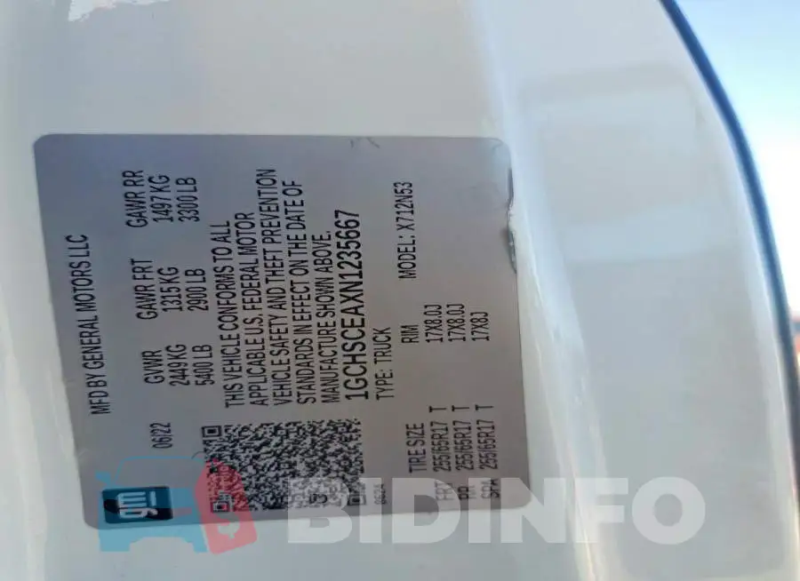 1GCHSCEAXN1235667 Photo# 13