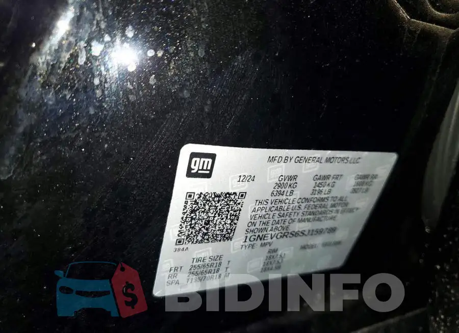 1GNEVGRS6SJ159789 Photo# 13