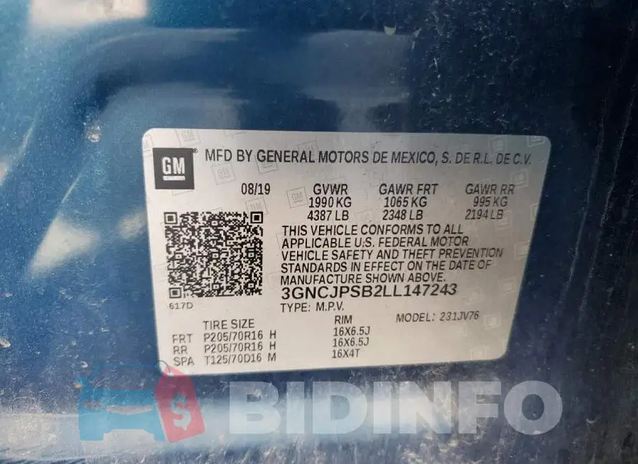 3GNCJPSB2LL147243 Photo# 14